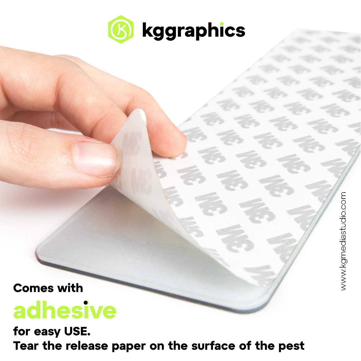 Push Pull Glass Door Signage Full Corner Round - Image 5