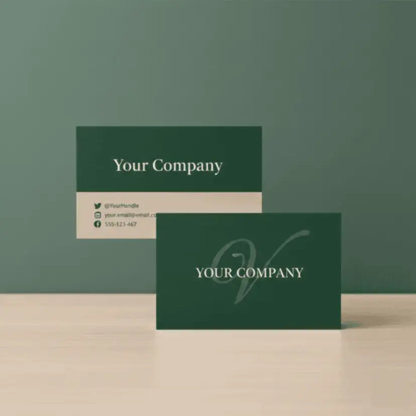 Without Lamination Small Visiting Card